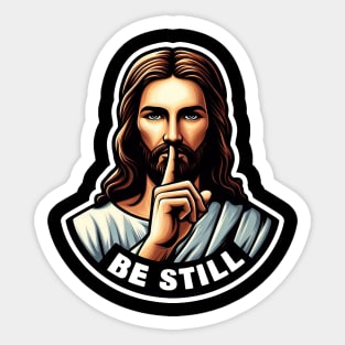 Exodus 14:14 Be Still Sticker